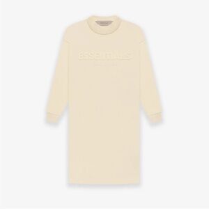 Fear of God Essentials Long-Sleeve Tee Dress 'Canary'
